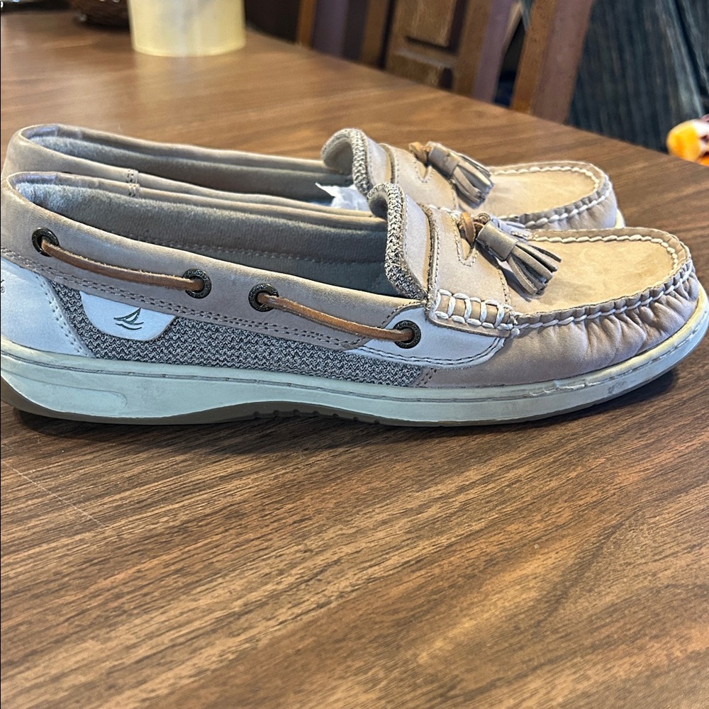 Sperry Light Tan Tassel Loafers - Picture 8 of 9